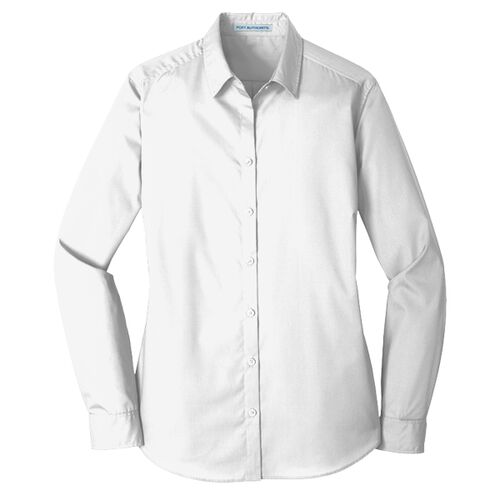 Ladies Long Sleeve Carefree Poplin Shirt Thumbnail