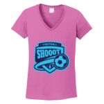 Women's Heavy Cotton 100% Cotton V Neck T Shirt Thumbnail
