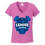 Women's Heavy Cotton 100% Cotton V Neck T Shirt Thumbnail