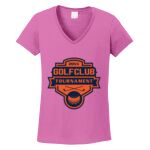 Women's Heavy Cotton 100% Cotton V Neck T Shirt Thumbnail