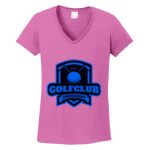 Women's Heavy Cotton 100% Cotton V Neck T Shirt Thumbnail