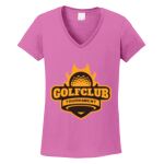 Women's Heavy Cotton 100% Cotton V Neck T Shirt Thumbnail