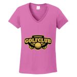 Women's Heavy Cotton 100% Cotton V Neck T Shirt Thumbnail