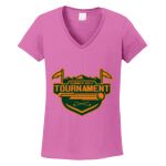 Women's Heavy Cotton 100% Cotton V Neck T Shirt Thumbnail