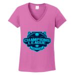 Women's Heavy Cotton 100% Cotton V Neck T Shirt Thumbnail
