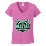 Women's Heavy Cotton 100% Cotton V Neck T Shirt Thumbnail