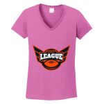 Women's Heavy Cotton 100% Cotton V Neck T Shirt Thumbnail