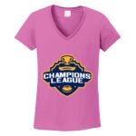 Women's Heavy Cotton 100% Cotton V Neck T Shirt Thumbnail