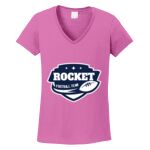 Women's Heavy Cotton 100% Cotton V Neck T Shirt Thumbnail