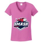 Women's Heavy Cotton 100% Cotton V Neck T Shirt Thumbnail