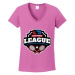 Women's Heavy Cotton 100% Cotton V Neck T Shirt Thumbnail