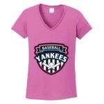 Women's Heavy Cotton 100% Cotton V Neck T Shirt Thumbnail