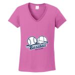 Women's Heavy Cotton 100% Cotton V Neck T Shirt Thumbnail