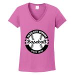 Women's Heavy Cotton 100% Cotton V Neck T Shirt Thumbnail