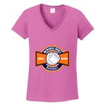 Women's Heavy Cotton 100% Cotton V Neck T Shirt Thumbnail