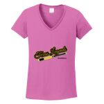 Women's Heavy Cotton 100% Cotton V Neck T Shirt Thumbnail