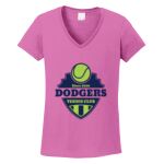 Women's Heavy Cotton 100% Cotton V Neck T Shirt Thumbnail