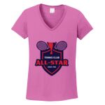 Women's Heavy Cotton 100% Cotton V Neck T Shirt Thumbnail