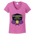 Women's Heavy Cotton 100% Cotton V Neck T Shirt Thumbnail