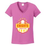 Women's Heavy Cotton 100% Cotton V Neck T Shirt Thumbnail