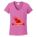 Women's Heavy Cotton 100% Cotton V Neck T Shirt Thumbnail