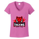 Women's Heavy Cotton 100% Cotton V Neck T Shirt Thumbnail