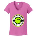 Women's Heavy Cotton 100% Cotton V Neck T Shirt Thumbnail