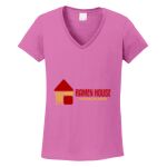 Women's Heavy Cotton 100% Cotton V Neck T Shirt Thumbnail