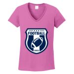 Women's Heavy Cotton 100% Cotton V Neck T Shirt Thumbnail