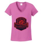 Women's Heavy Cotton 100% Cotton V Neck T Shirt Thumbnail