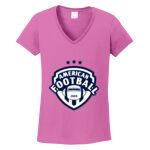 Women's Heavy Cotton 100% Cotton V Neck T Shirt Thumbnail