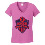 Women's Heavy Cotton 100% Cotton V Neck T Shirt Thumbnail