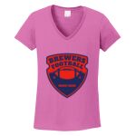 Women's Heavy Cotton 100% Cotton V Neck T Shirt Thumbnail