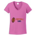 Women's Heavy Cotton 100% Cotton V Neck T Shirt Thumbnail