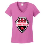 Women's Heavy Cotton 100% Cotton V Neck T Shirt Thumbnail
