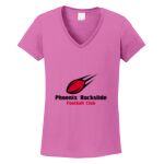 Women's Heavy Cotton 100% Cotton V Neck T Shirt Thumbnail