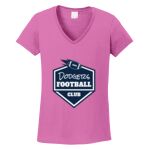 Women's Heavy Cotton 100% Cotton V Neck T Shirt Thumbnail