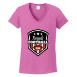 Women's Heavy Cotton 100% Cotton V Neck T Shirt Thumbnail