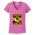 Women's Heavy Cotton 100% Cotton V Neck T Shirt Thumbnail