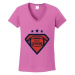 Women's Heavy Cotton 100% Cotton V Neck T Shirt Thumbnail