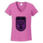 Women's Heavy Cotton 100% Cotton V Neck T Shirt Thumbnail