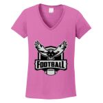 Women's Heavy Cotton 100% Cotton V Neck T Shirt Thumbnail