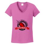 Women's Heavy Cotton 100% Cotton V Neck T Shirt Thumbnail