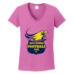 Women's Heavy Cotton 100% Cotton V Neck T Shirt Thumbnail