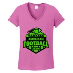 Women's Heavy Cotton 100% Cotton V Neck T Shirt Thumbnail
