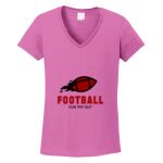 Women's Heavy Cotton 100% Cotton V Neck T Shirt Thumbnail