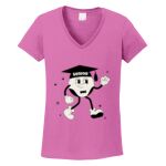 Women's Heavy Cotton 100% Cotton V Neck T Shirt Thumbnail