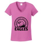 Women's Heavy Cotton 100% Cotton V Neck T Shirt Thumbnail