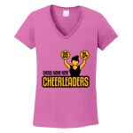 Women's Heavy Cotton 100% Cotton V Neck T Shirt Thumbnail