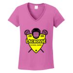 Women's Heavy Cotton 100% Cotton V Neck T Shirt Thumbnail